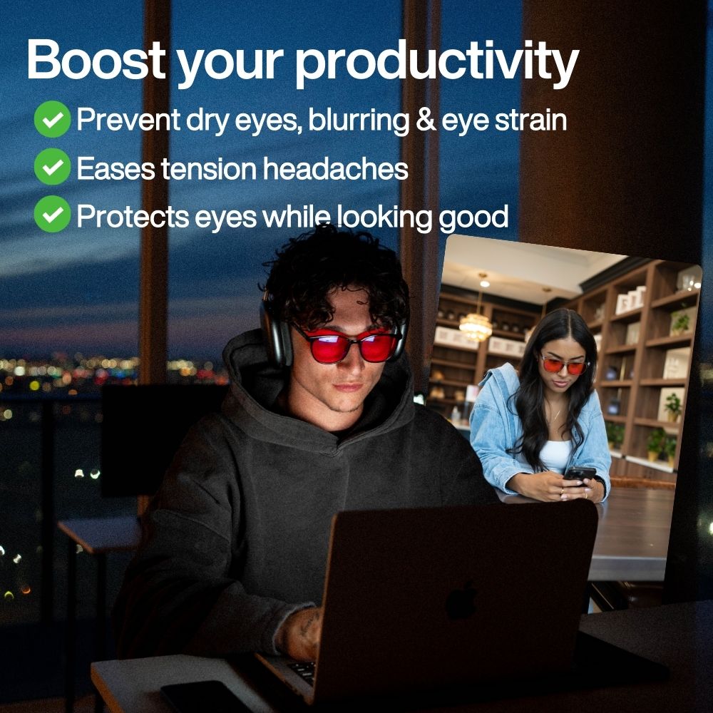 Glaeria | Red Lens Glasses