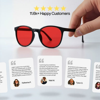 Glaeria | Red Lens Glasses